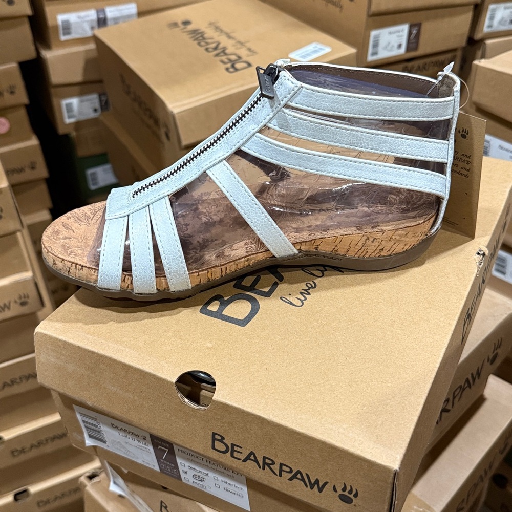 Bearpaw Layla II white metallic sandals - Picture 4 of 4